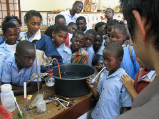 モザンビークの中学生