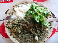 ピーナッツカレー モザンビークの食べ物