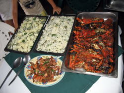 モザンビークの最高級料理イセエビ